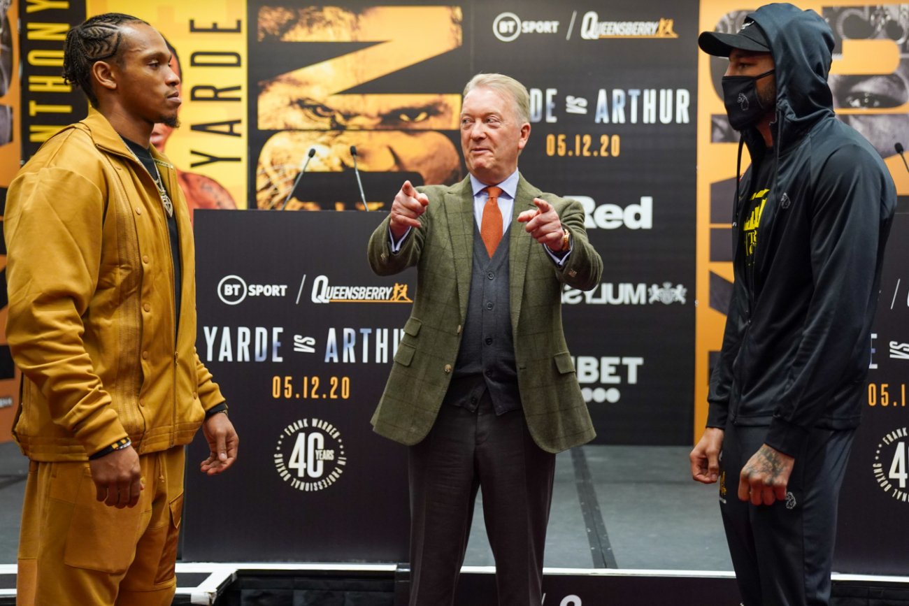 Image: Anthony Yarde guaranteeing he'll knockout Lyndon Arthur