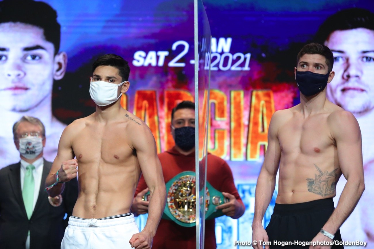 Ryan Garcia 135 Vs. Luke Campbell 135 Official Weights Boxing News 24