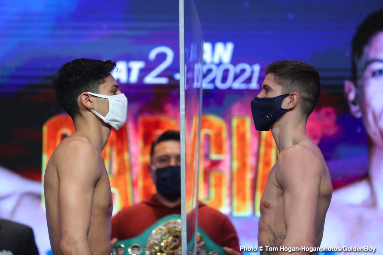 Image: Ryan Garcia 135 vs. Luke Campbell 135 - official weights