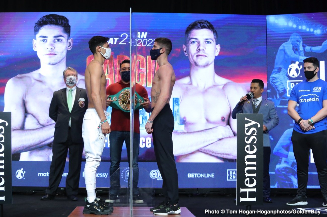 Image: Ryan Garcia 135 vs. Luke Campbell 135 - official weights