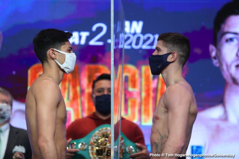 Image: Live Stream: Garcia vs Campbell DAZN Weigh In