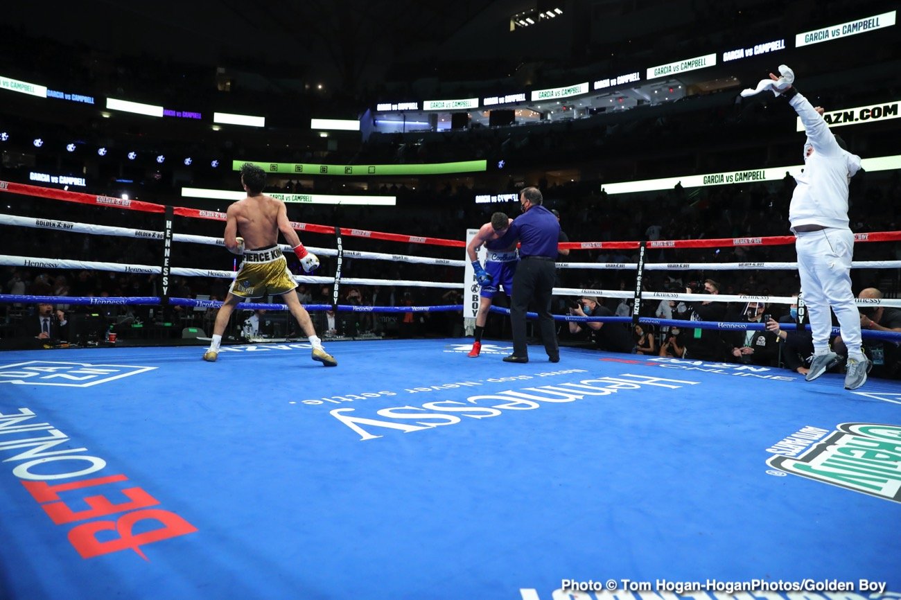 Image: Photos / Results: Garcia beats Campbell with bodyshot knockout