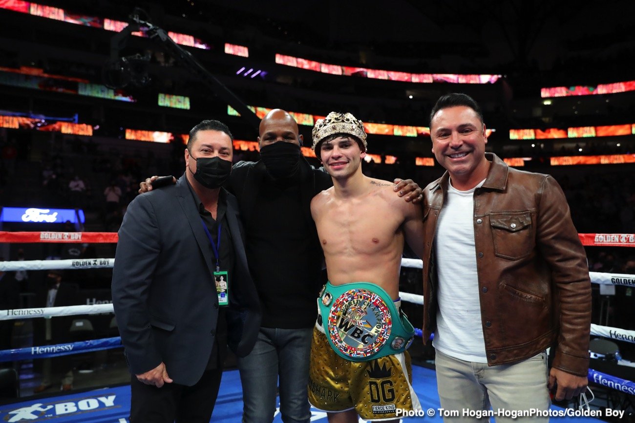 Devin Haney, Jorge Linares, Ryan Garcia boxing photo