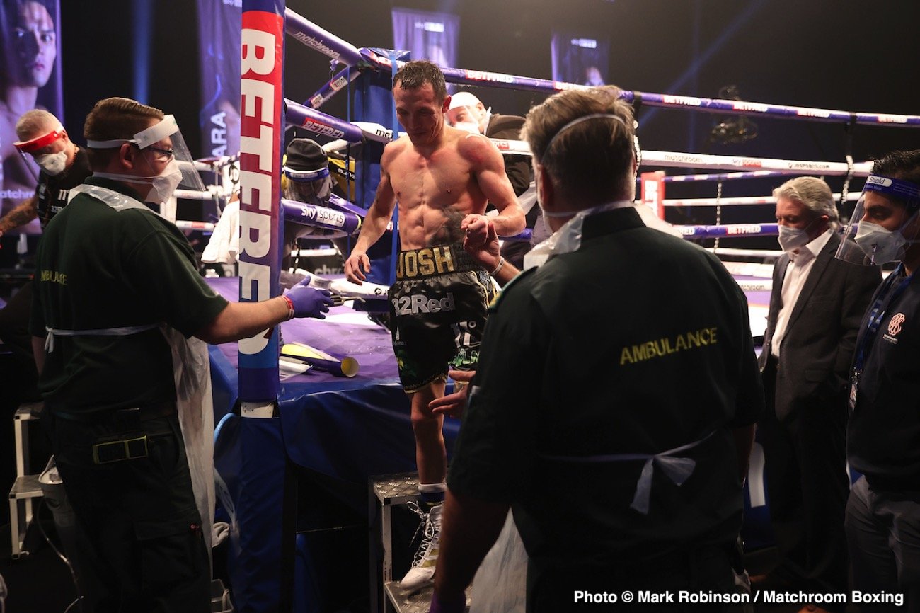 Image: Warrington suffered an injured jaw, Hearn unsure about rematch