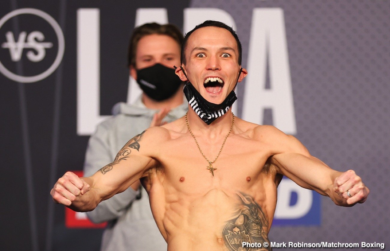 Image: Josh Warrington v Mauricio Lara Sky / DAZN Weigh In Results