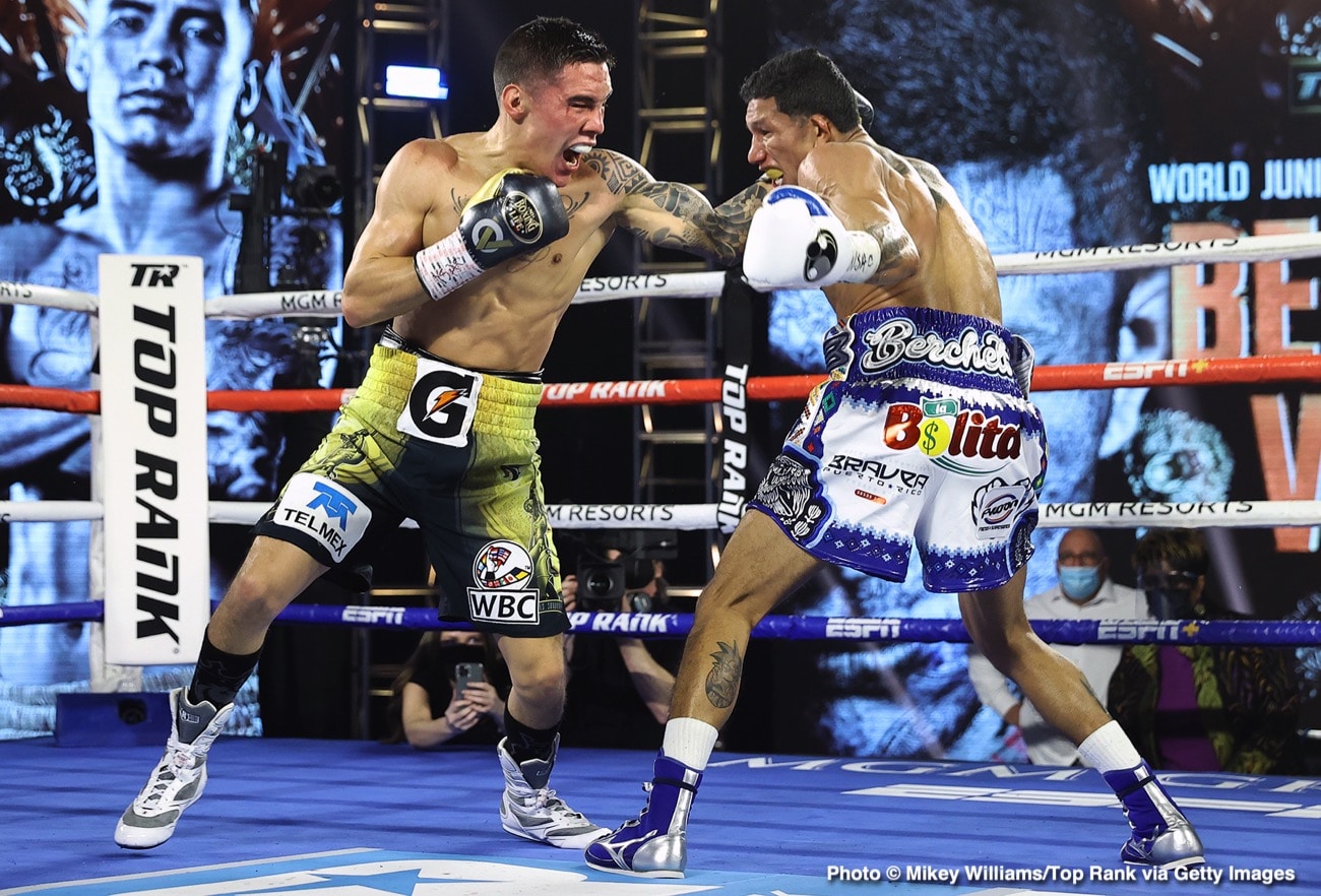 Image: Results / Photos: Oscar Valdez KOs Miguel Berchelt, Flores Jr. KOs Velez