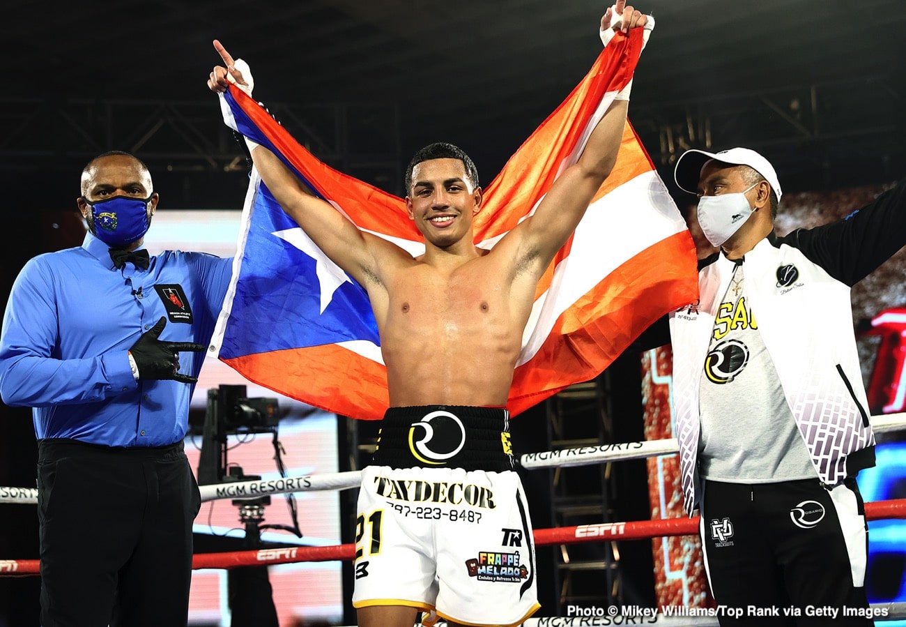 Image: Results / Photos: Oscar Valdez KOs Miguel Berchelt, Flores Jr. KOs Velez