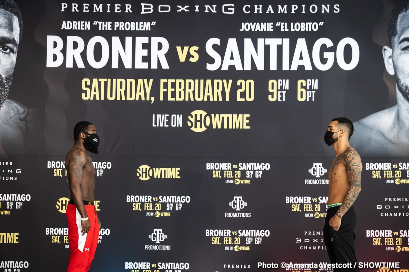 Image: Live Stream: Broner - Santiago Showtime Weigh In