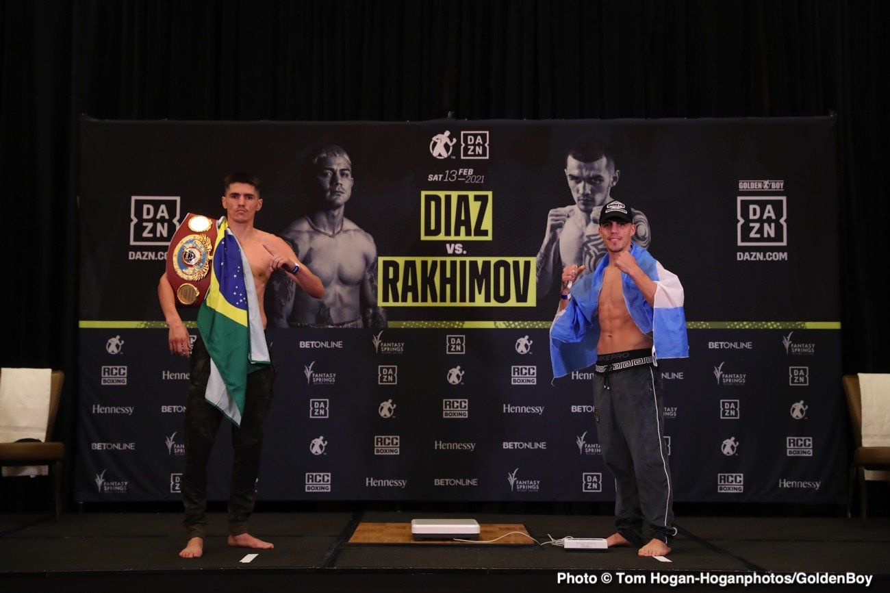 Image: Joseph Diaz Jr vs. Shavkatdzhon Rakhimov - Live Results