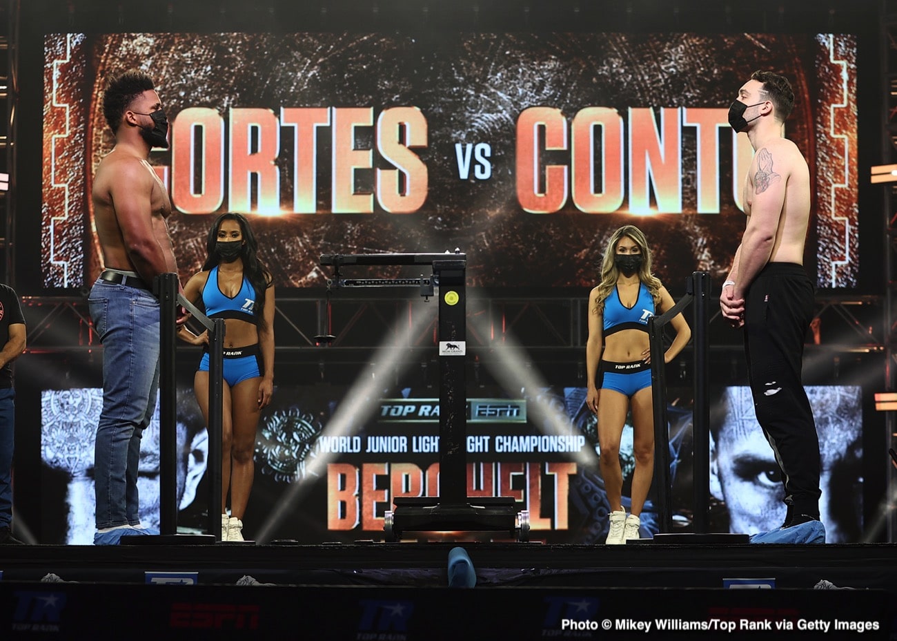 Image: Miguel Berchelt 130 lbs vs. Oscar Valdez 130 lbs - Weigh-in results
