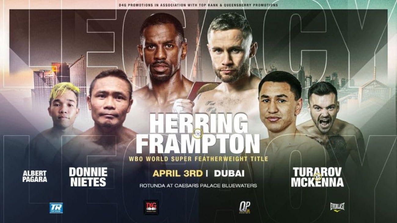 Image: Jamel Herring fights Carl Frampton on April 3rd in Dubai