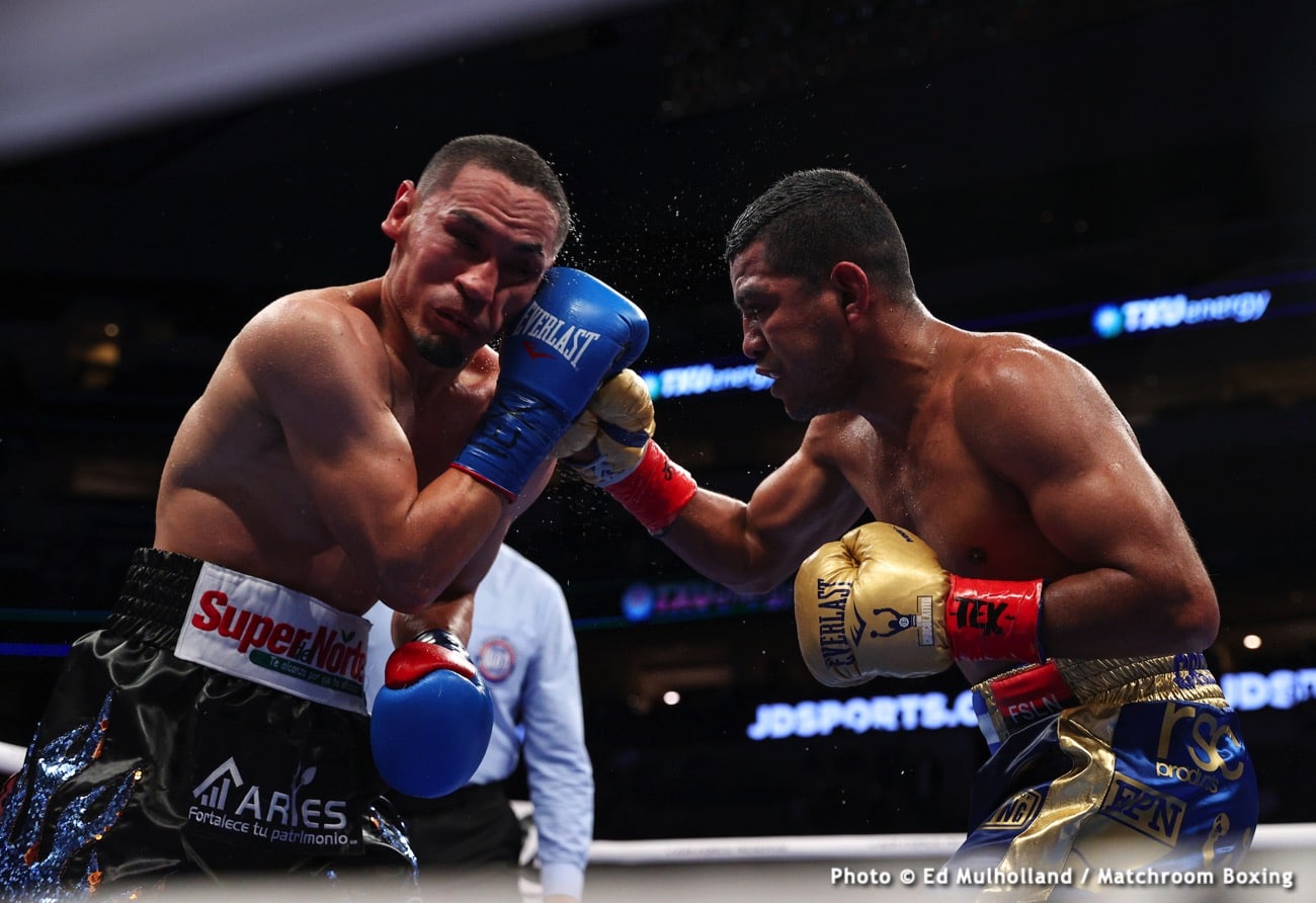 Image: Julio Cesar Martinez battles Chocolatito Gonzalez on March 5th on DAZN