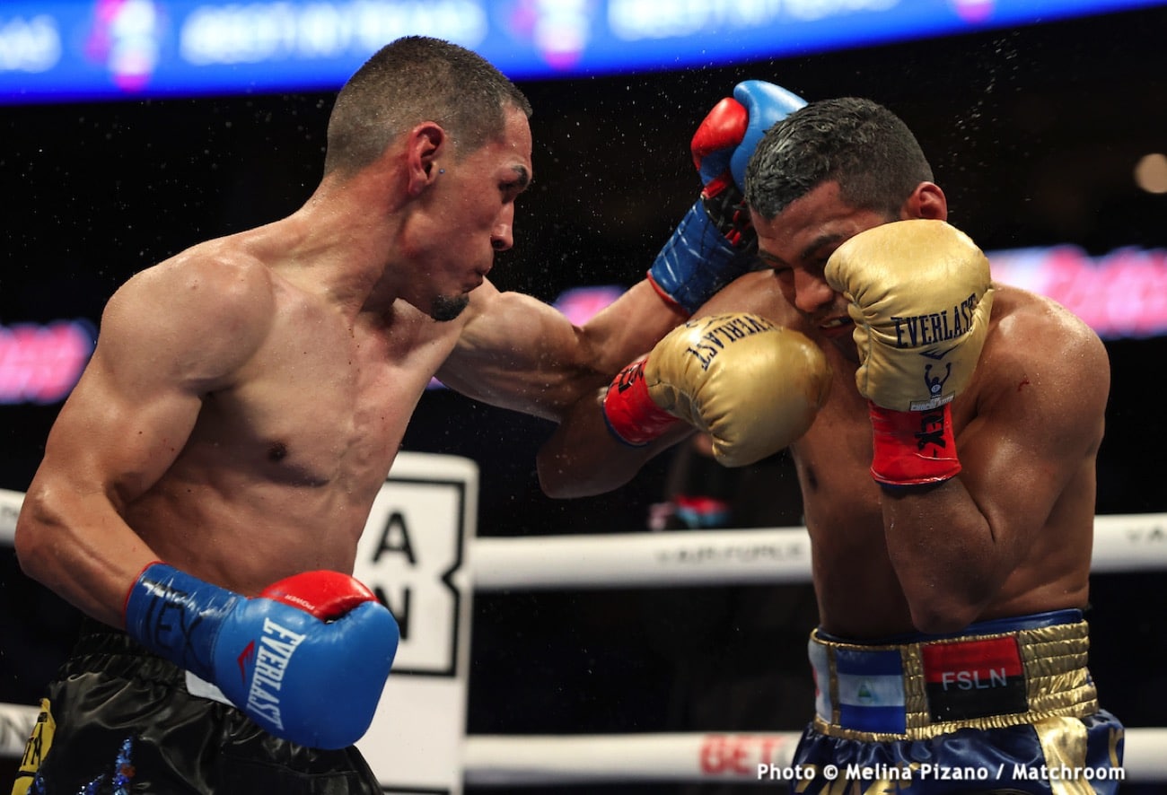 Juan Francisco Estrada, Eddie Hearn, Roman Gonzalez boxing photo and news image