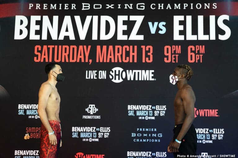 Image: Benavidez vs. Ellis Official Showtime Weigh In Results & Photos