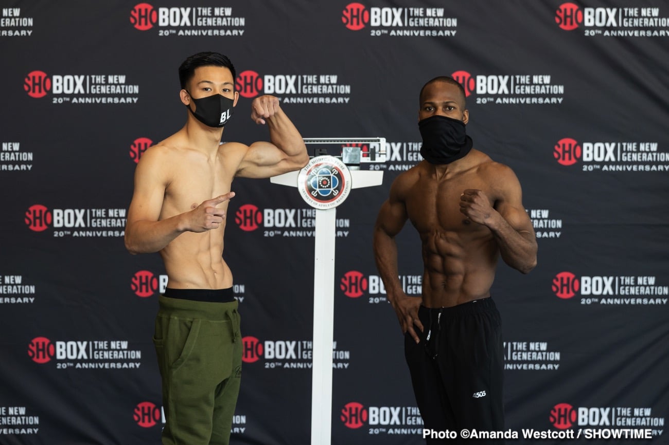 Image: Brandun Lee vs. Samuel Teah - official Showtime weights for March 10th