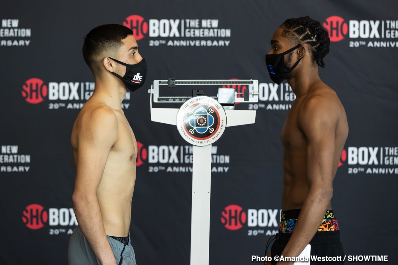 Image: Brandun Lee vs. Samuel Teah - official Showtime weights for March 10th