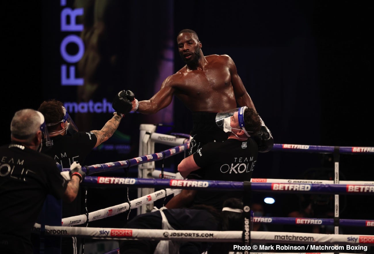 Lawrence Okolie, Canelo Alvarez boxing photo and news image