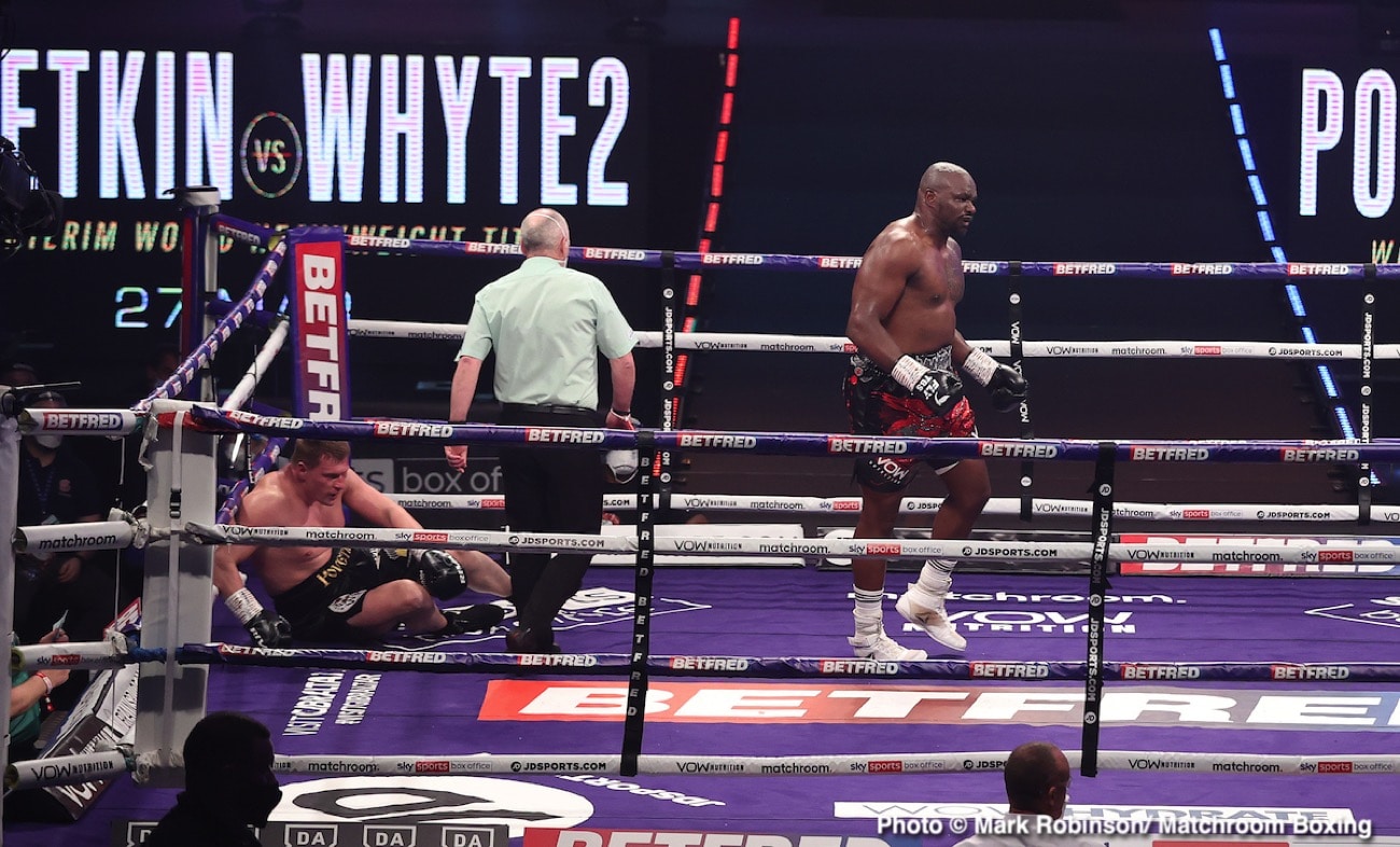 Image: Dean Whyte says Dillian will be "explosive" for Tyson Fury fight