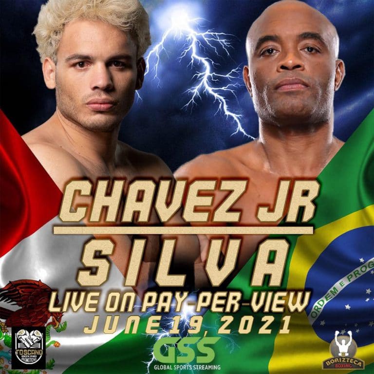 Image: LIVE: Anderson Silva vs Julio Cesar Chavez Jr live on FITE TV on June 19