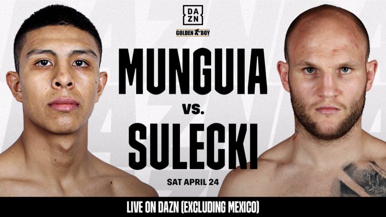 Image: Jaime Munguia vs. Maciej Sulecki announced for April 24th in El Paso, Texas