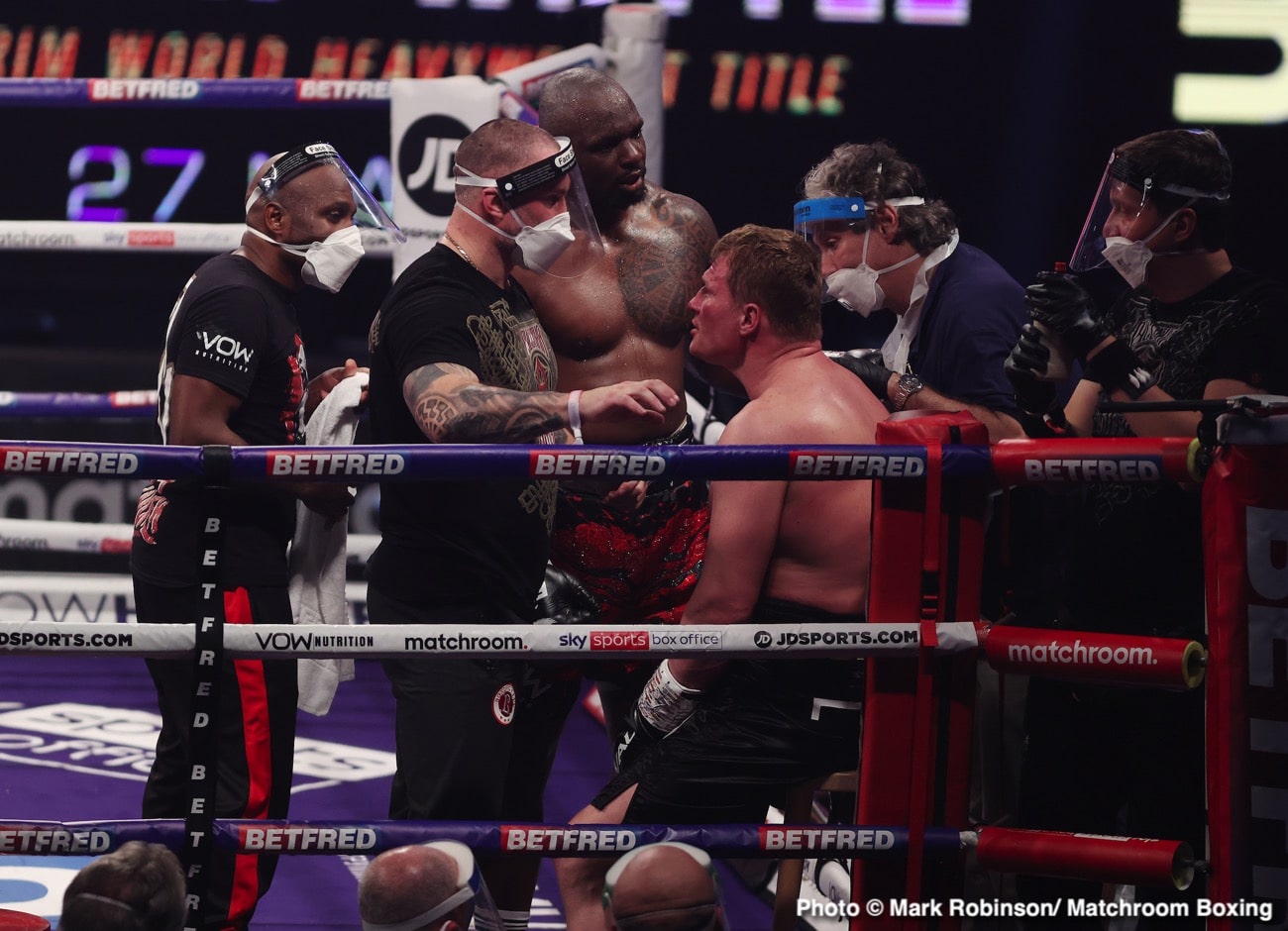 Dillian Whyte, Alexander Povetkin, Deontay Wilder, Eddie Hearn boxing photo and news image