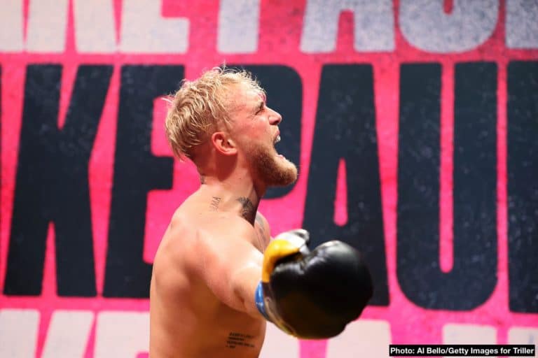 Image: Jake Paul gloats after knocking out Ben Askren after bringing in 1.5M PPV buys