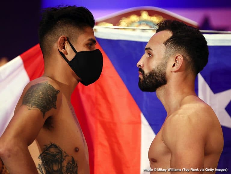 Image: Navarrete vs. Diaz and Berlanga vs. Nicholson - weigh-in results