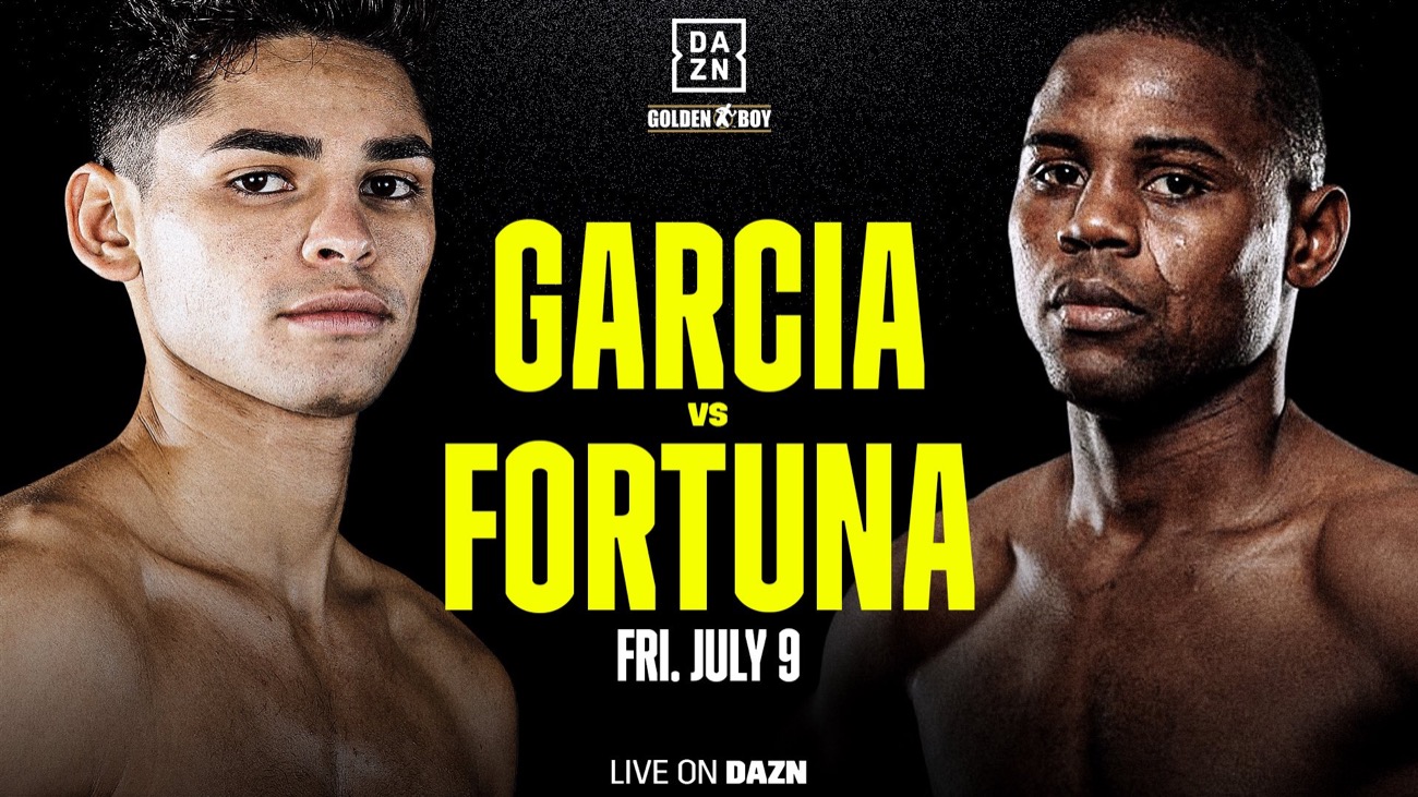 Image: Ryan Garcia faces Javier Fortuna in risky fight on July 9th on Dazn