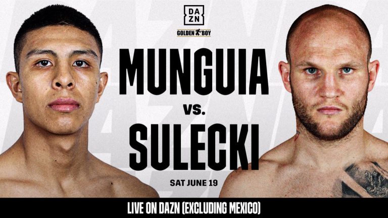 Image: Jaime Munguia vs Maciej Sulecki on June 19 LIVE on DAZN