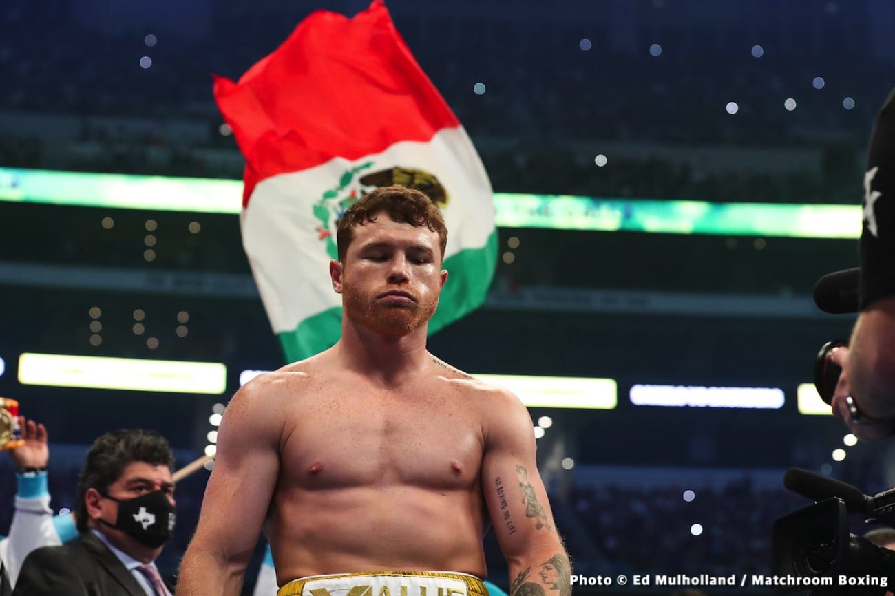 Canelo Alvarez, Caleb Plant boxing photo and news image