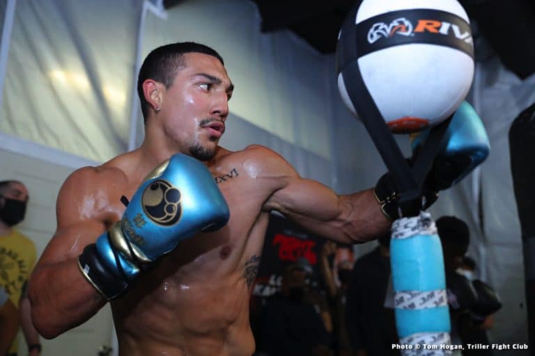 Image: Teofimo Lopez looks shredded for George Kambosos Jr fight on Saturday