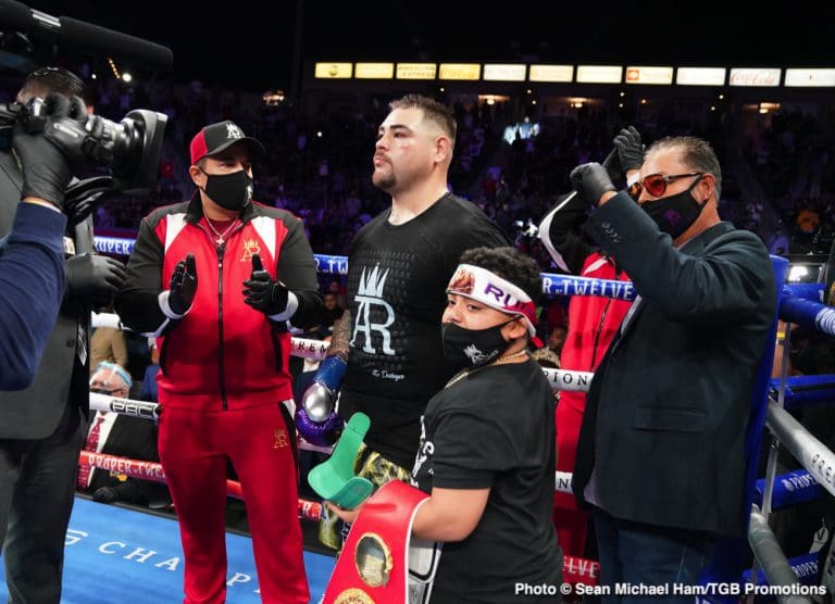Image: Andy Ruiz Jr. urging Tyson Fury NOT to retire until fighting him