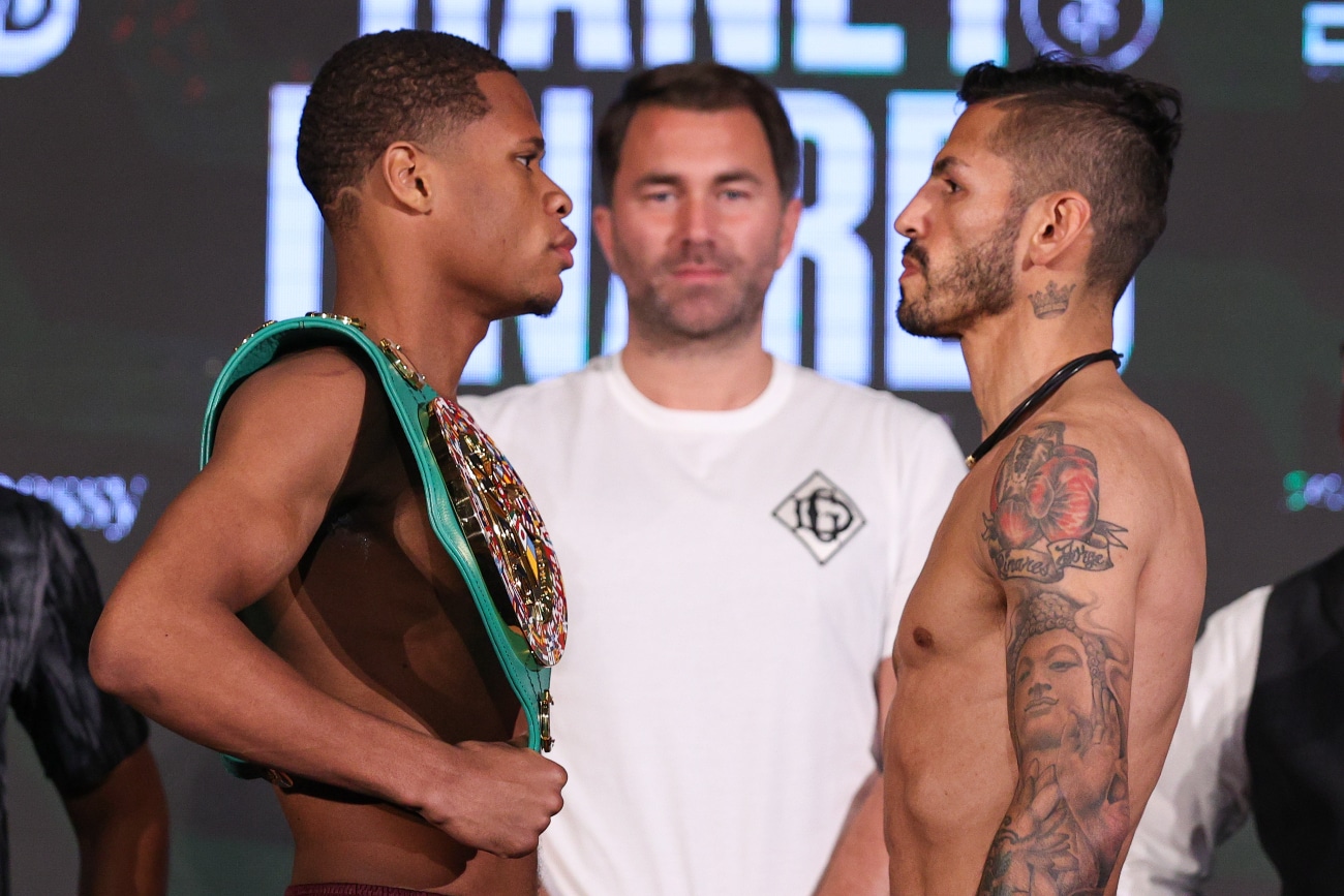 Image: Devin Haney 135 vs. Jorge Linares 134 - weigh-in results