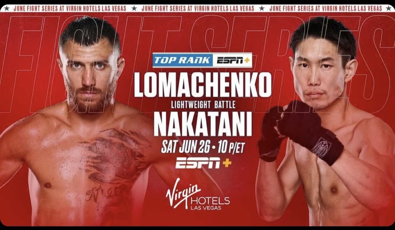 Image: Vasily Lomachenko returns this Saturday against Masayoshi Nakatani on Espn