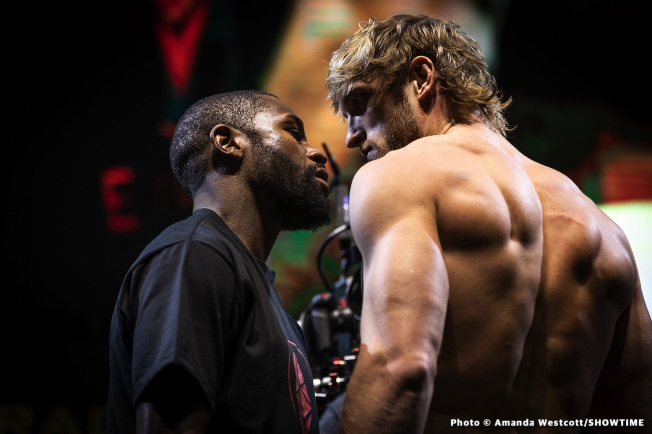Image: Floyd Mayweather Jr vs. Logan Paul Showtime Weights & Photos