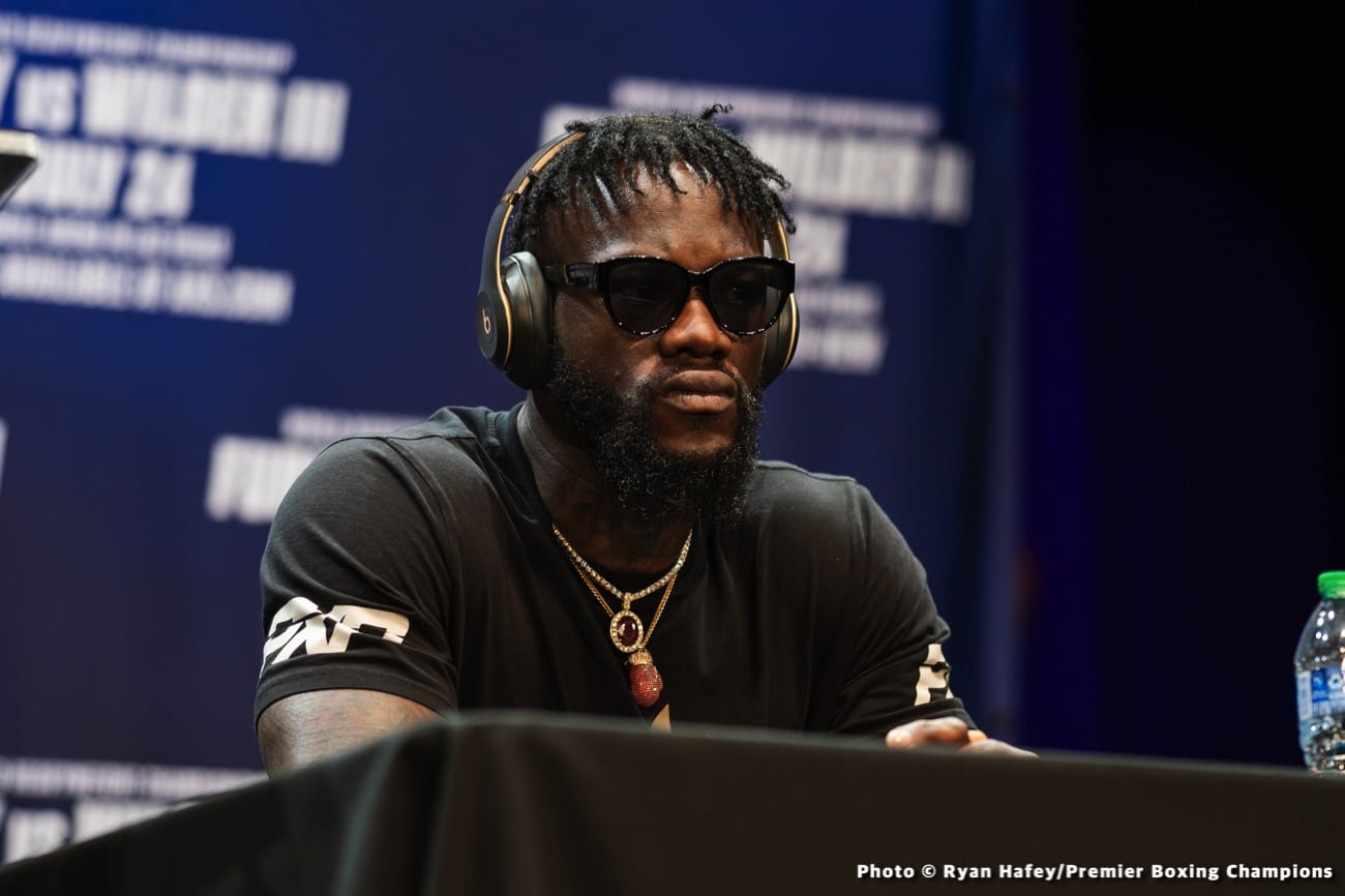 Image: Deontay Wilder being overlooked, Fury's promoter planning venue for Joshua fight