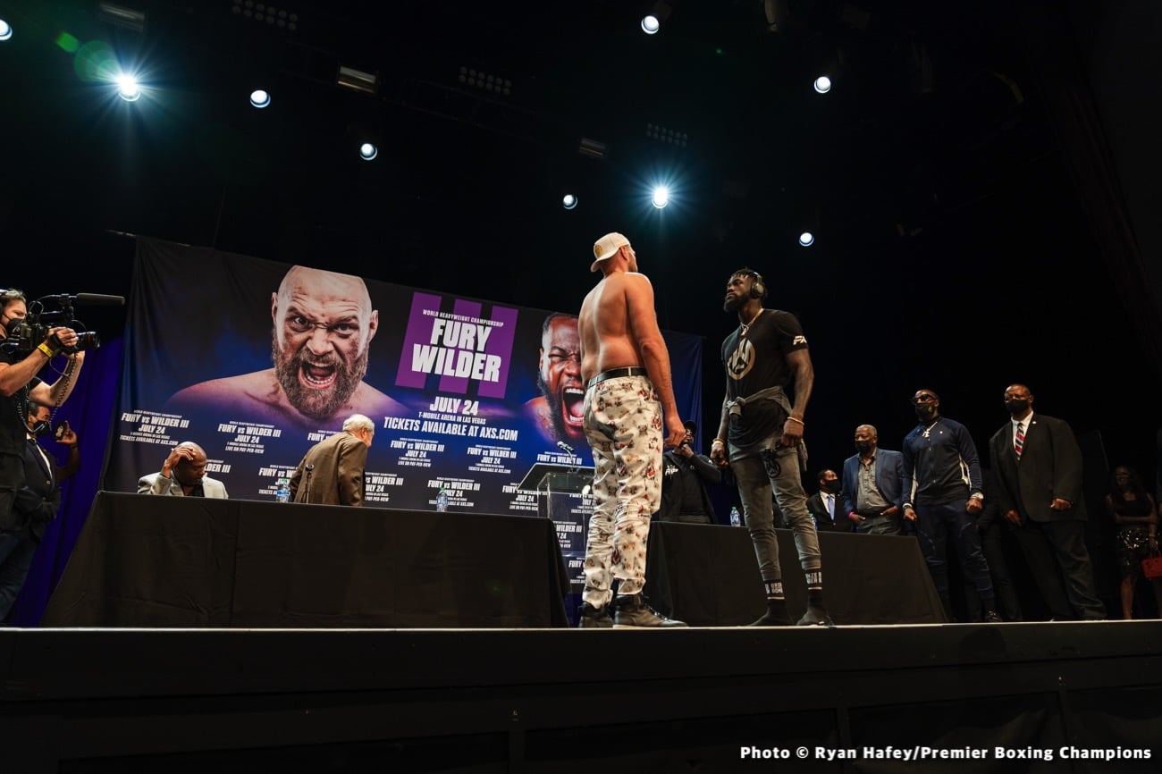 Deontay Wilder, Tyson Fury boxing photo