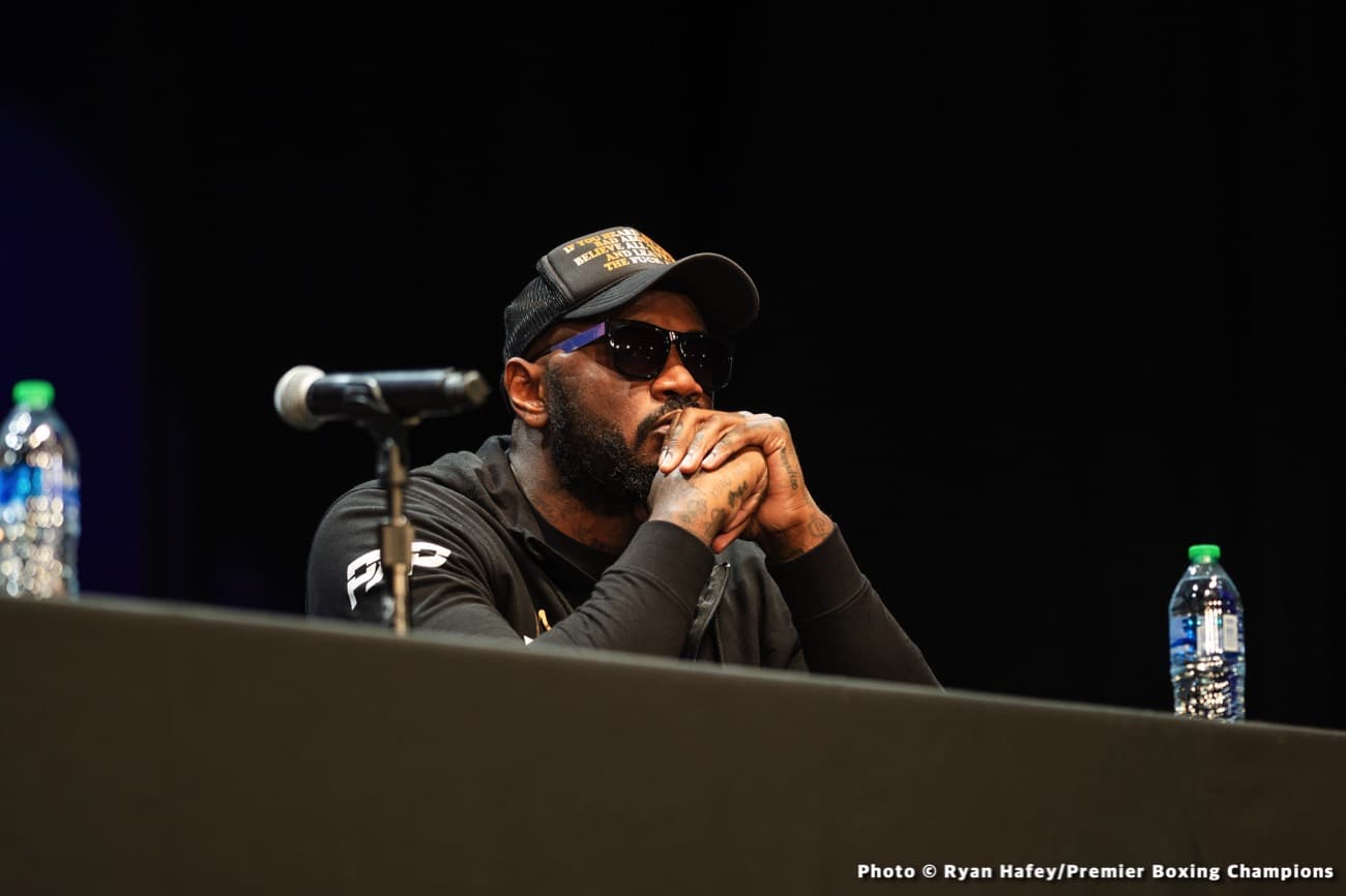 Image: Deontay Wilder's coach Malik Scott reacts to Tyson Fury news of possible postponement