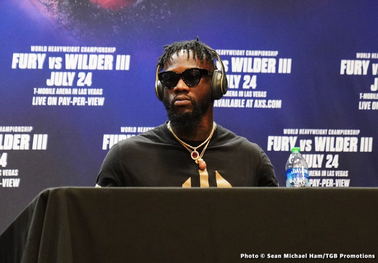 Image: Deontay Wilder on Tyson Fury: 'I just want to beat his a**'