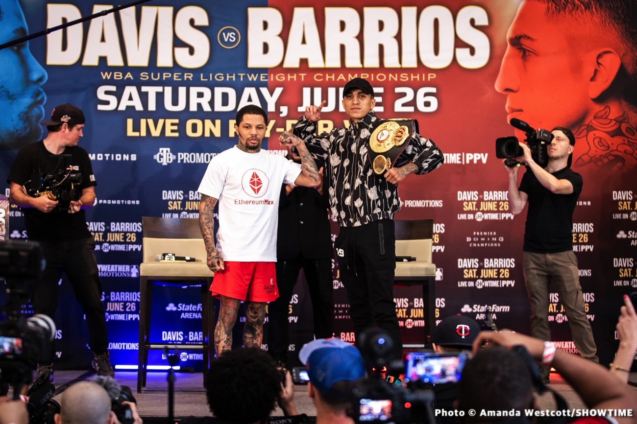 Image: Gervonta Davis vs. Mario Barrios - final Showtime press conference quotes