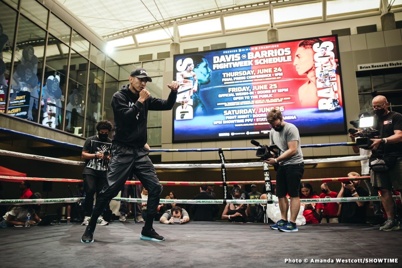 Image: Gervonta Davis vs. Mario Barrios workout photos & quotes