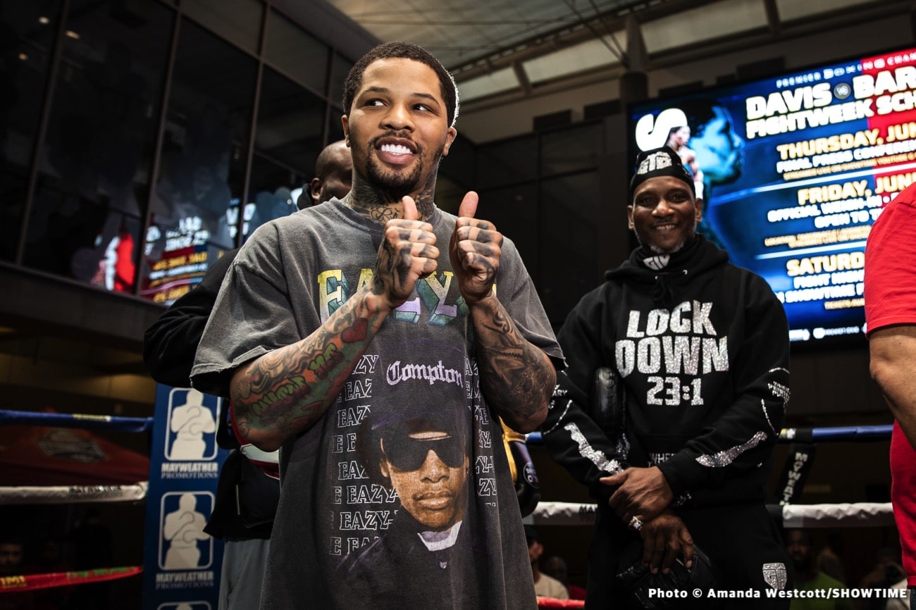 Image: Gervonta Davis vs. Mario Barrios workout photos & quotes