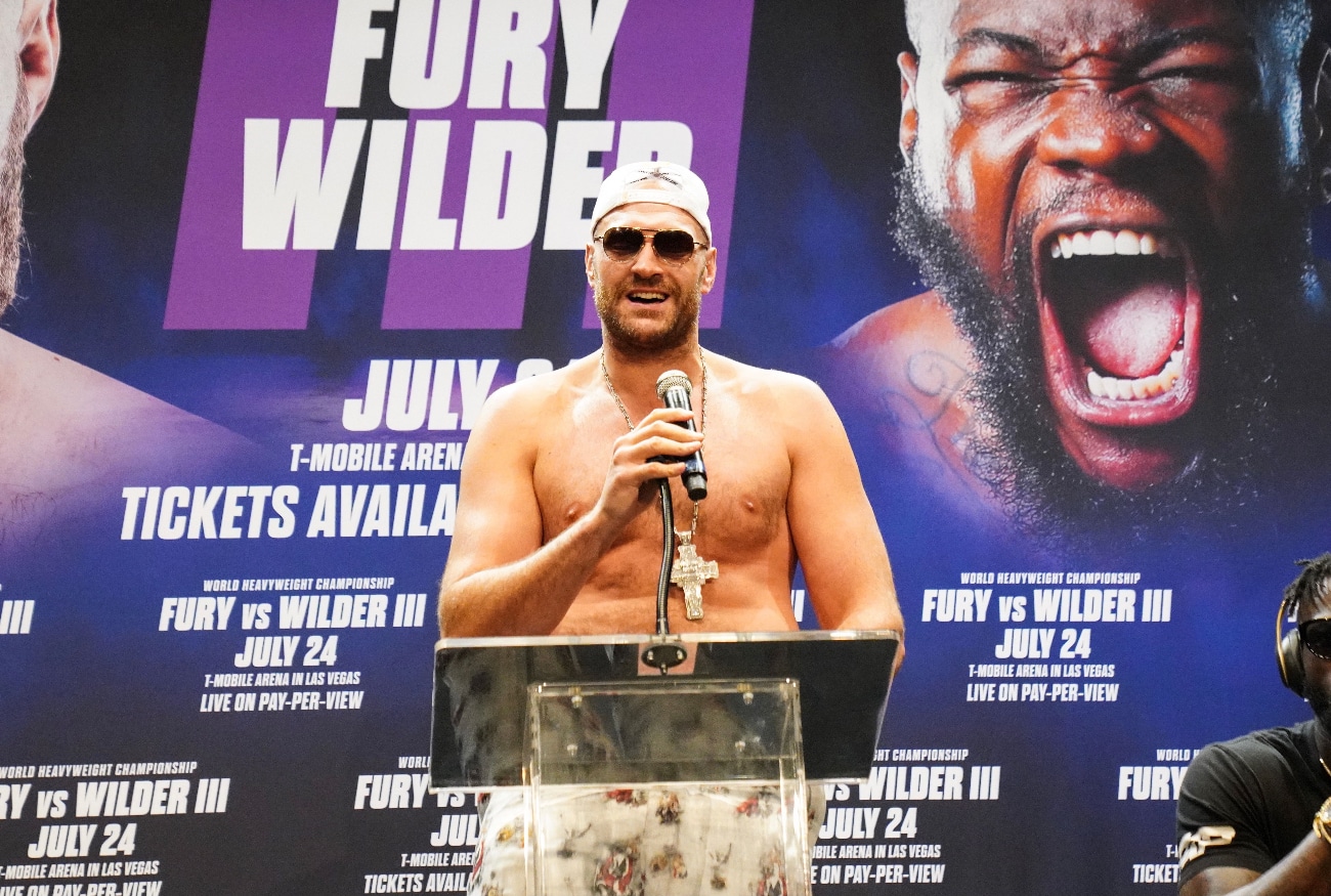 Image: Tyson Fury vs. Deontay Wilder 3 Los Angeles press conference quotes & photos