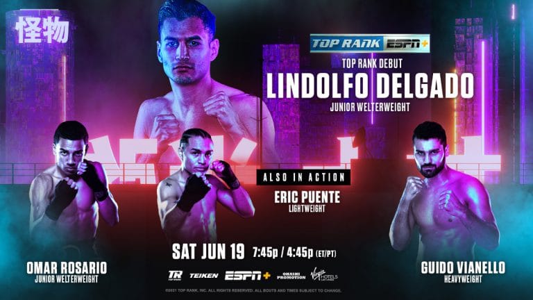 Image: Inoue vs. Dasmarinas undercard: Lindolfo Delgado - Salvador Briceno this Saturday, June 19th
