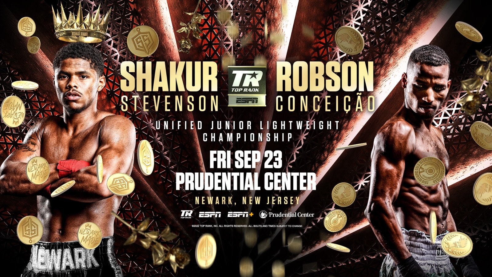 Shakur Stevenson vs Conceição Sept. 23 at Prudential Center LIVE on ESPN
