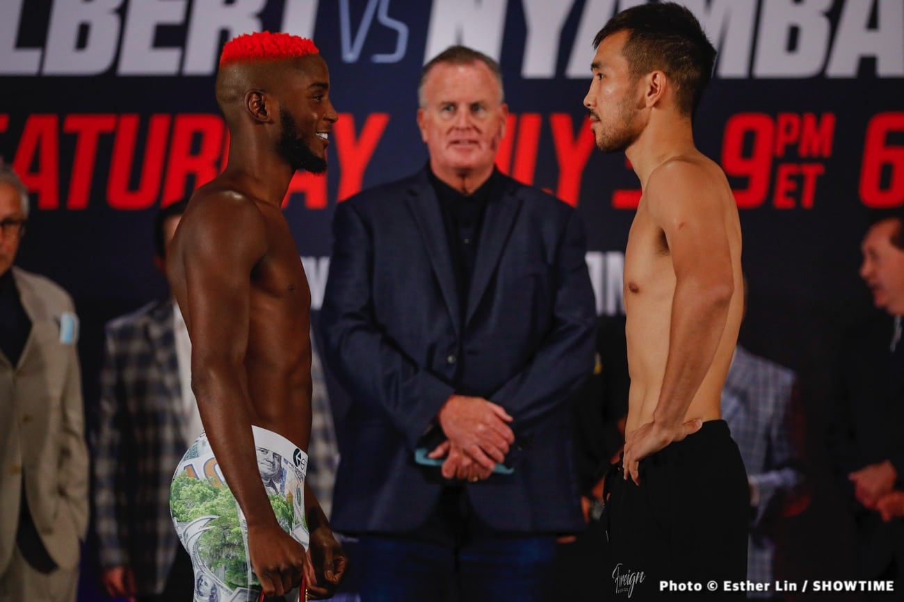 Image: Chris Colbert 130 vs. Tugstsogt Nyambayar 129.6 - Showtime weigh-in results