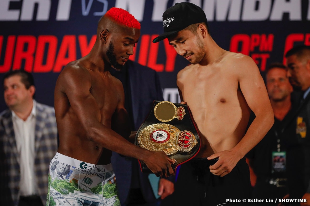 Image: Chris Colbert 130 vs. Tugstsogt Nyambayar 129.6 - Showtime weigh-in results