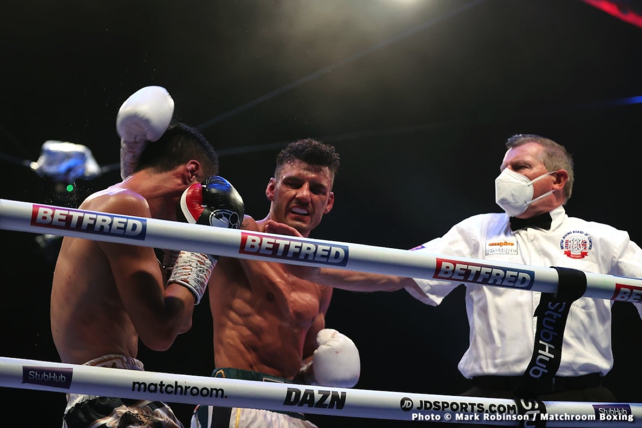 Image: Boxing Results: Leigh Wood stops Can Xu, captures WBA 126-lb title