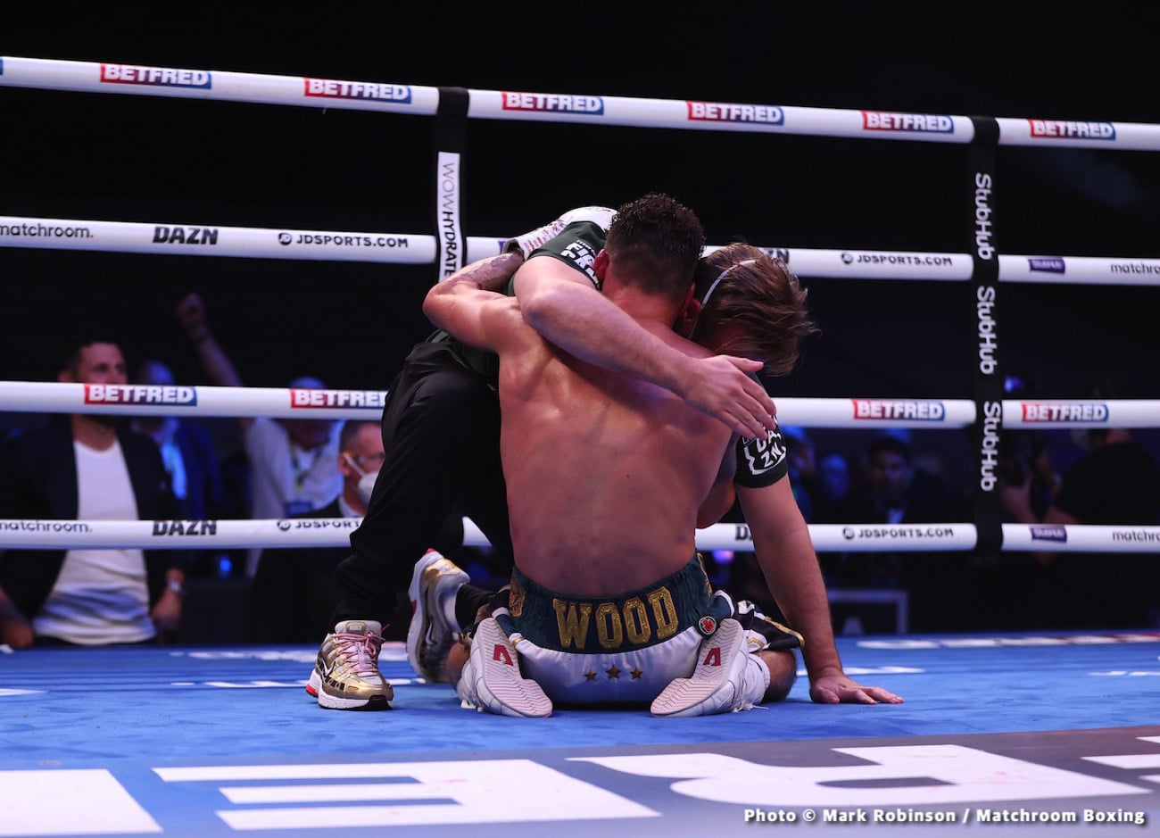 Image: Wood wins WBA World Feather Title Stopping Can “Monster” Xu!
