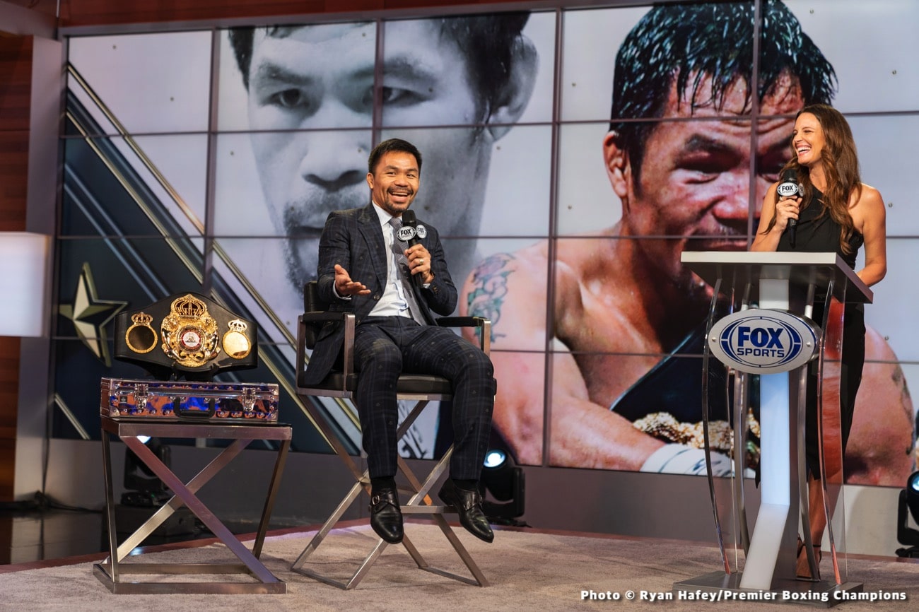 Manny Pacquiao, Errol Spence Jr, Jorge Linares boxing photo